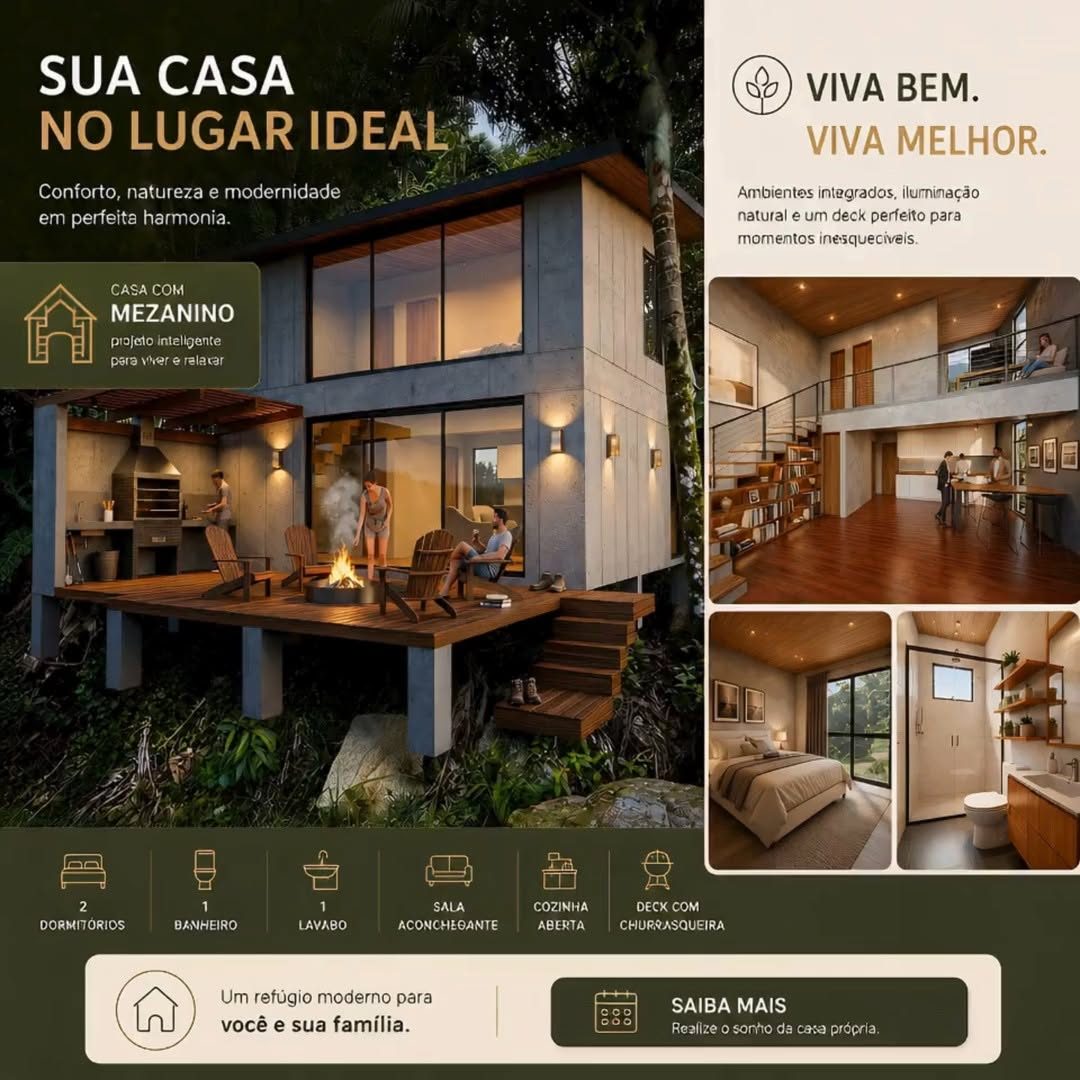 Casa com mezanino